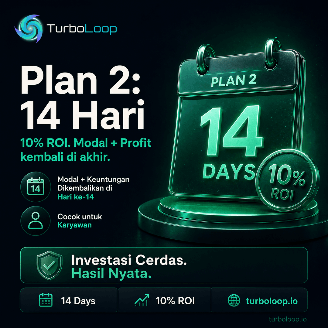 Plan2 14Hari — TurboLoop Indonesian Banner
