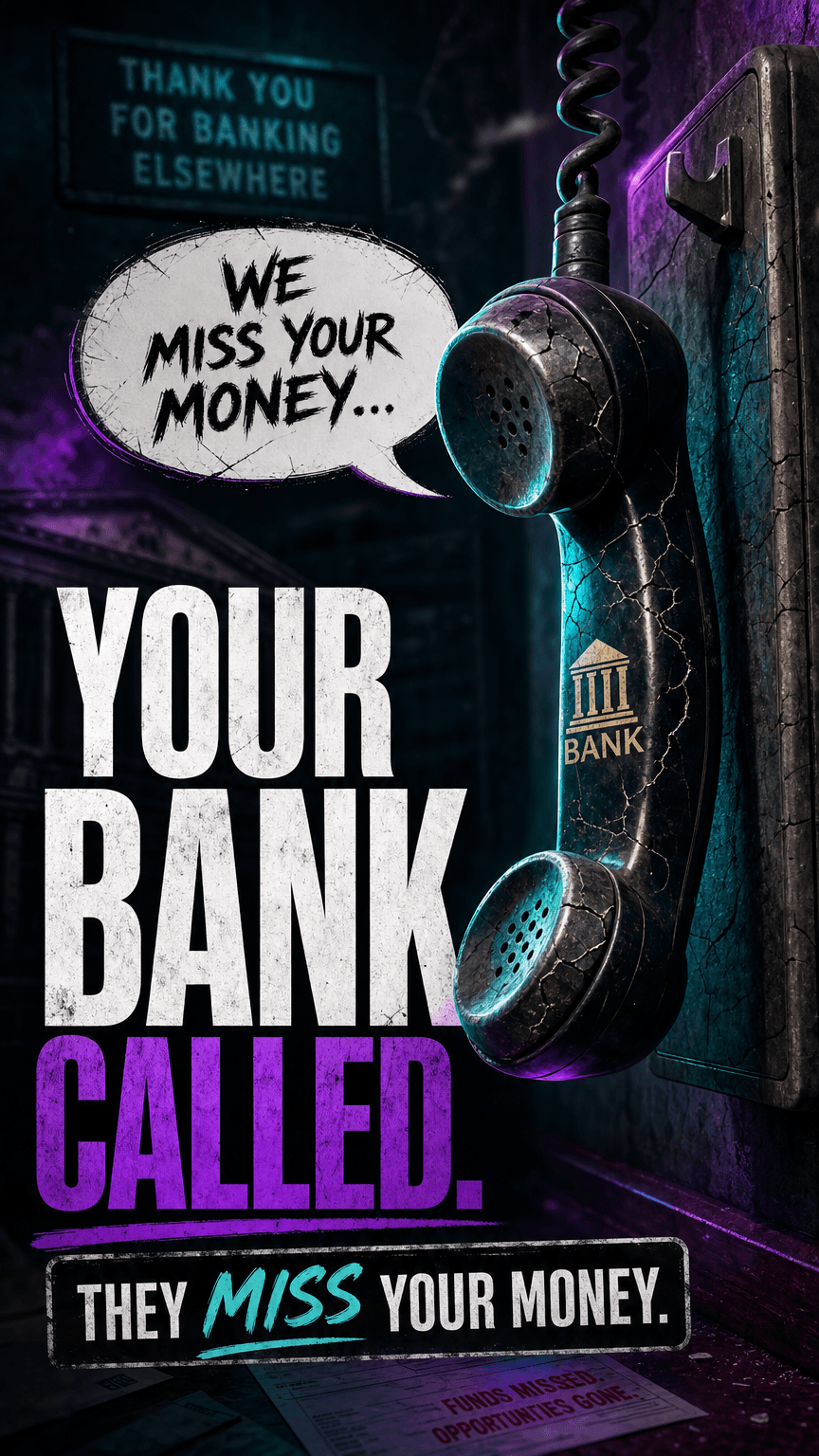 Your bank called. They miss your money.