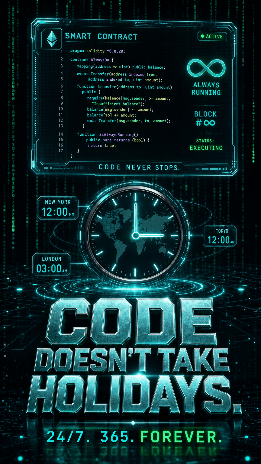 Code doesn't take holidays