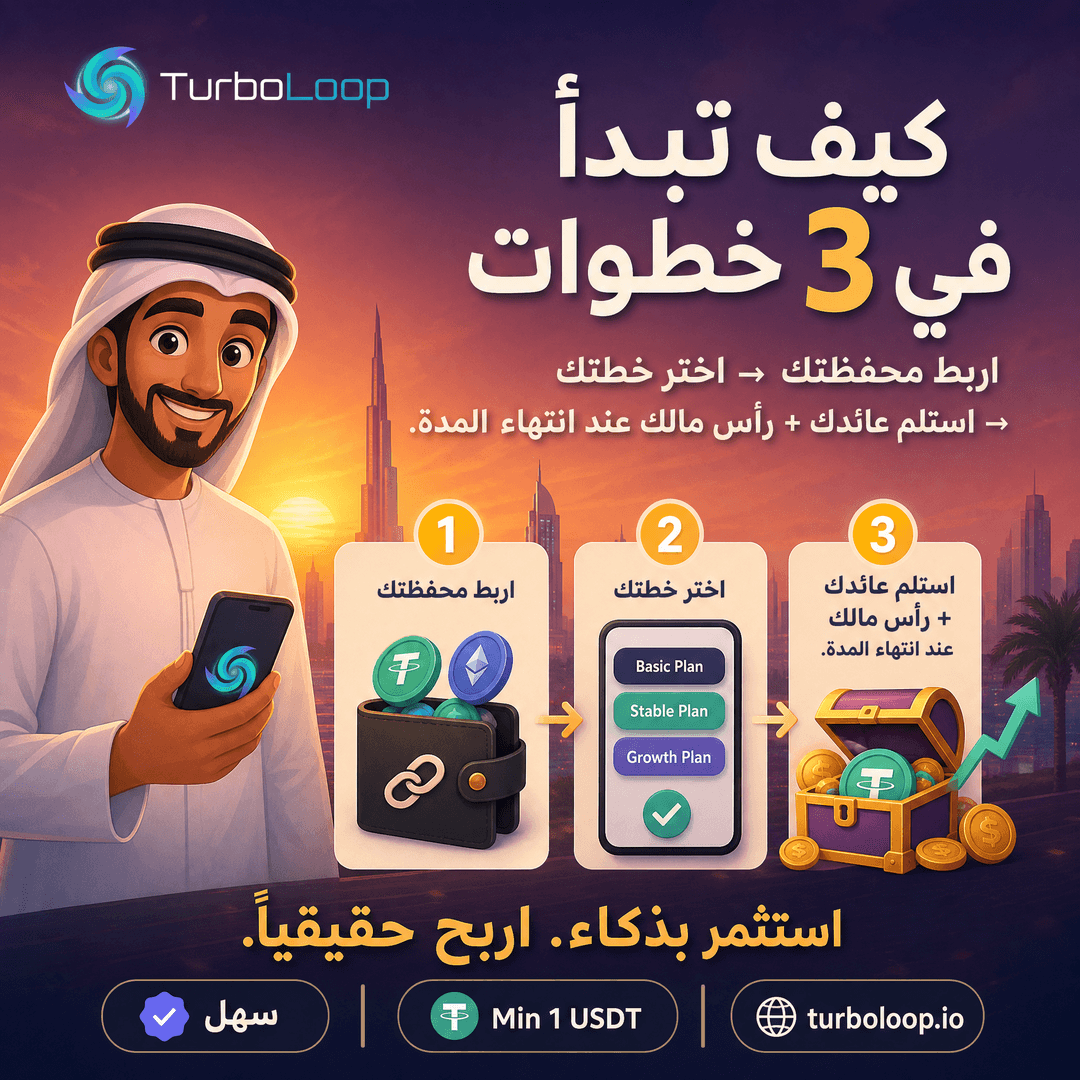Kaifa Tabda — TurboLoop Arabic Banner
