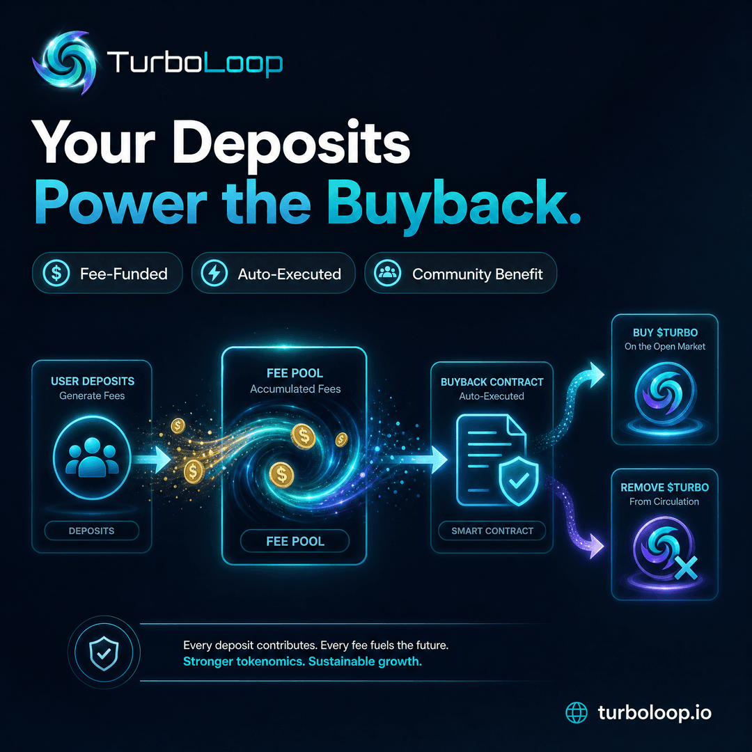 $TURBO daily buyback & burn — Buyback Fee Flow