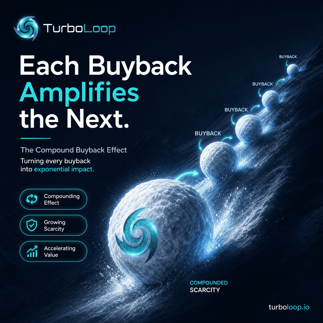 $TURBO daily buyback & burn — Buyback Compound Effect