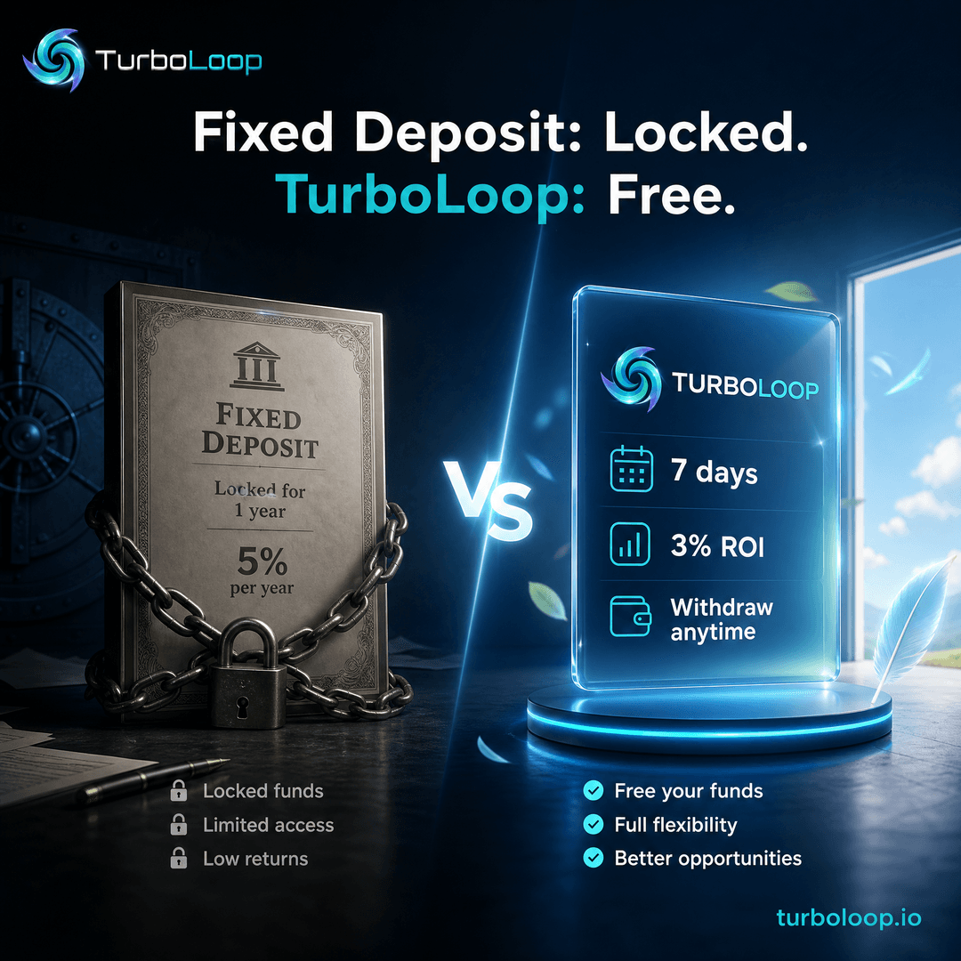 TurboLoop vs traditional finance — Compare Turboloop Vs Fixed Deposit