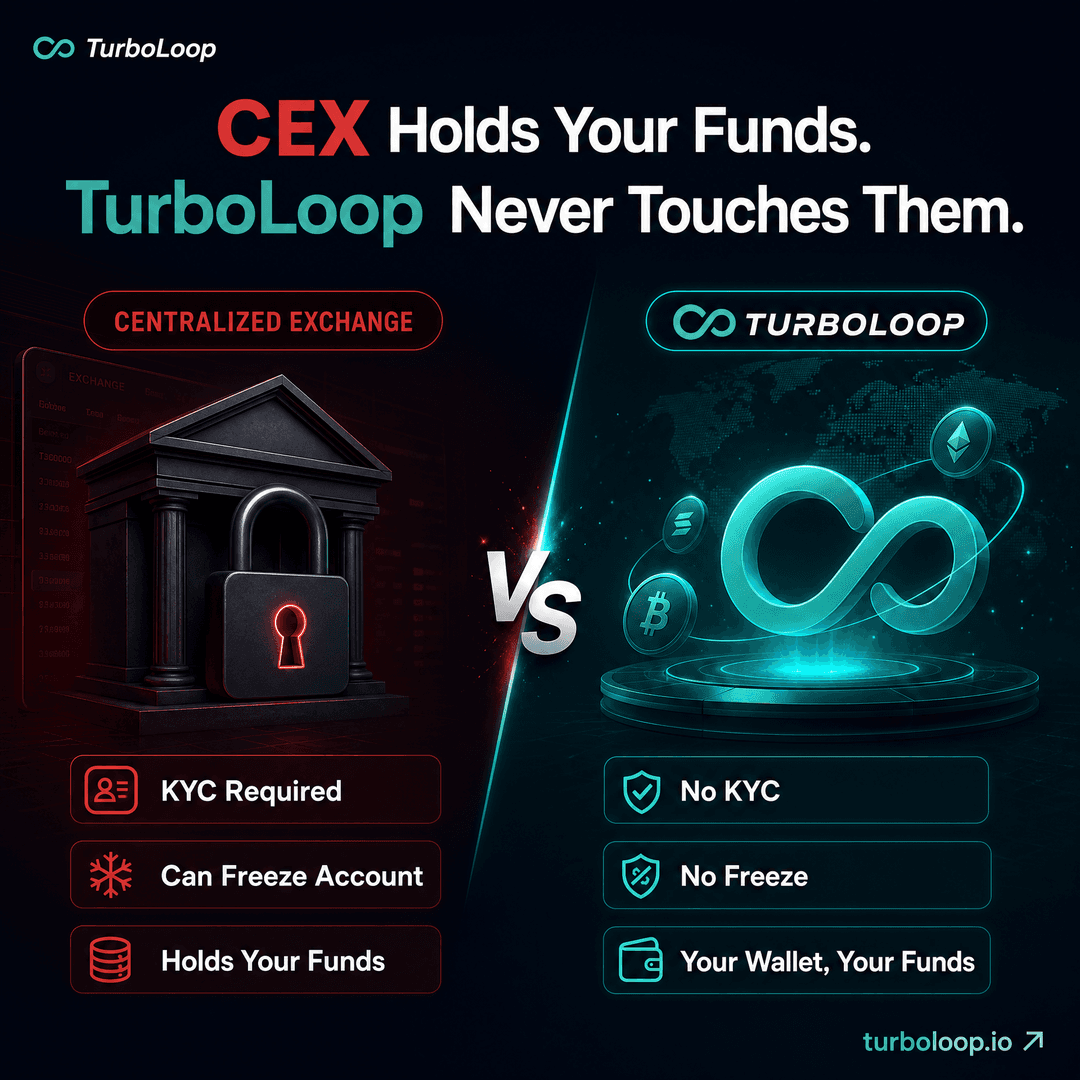 TurboLoop vs traditional finance — Compare Turboloop Vs Cex