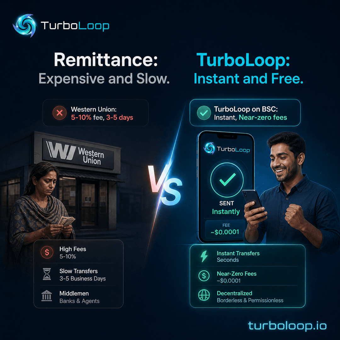 TurboLoop vs traditional finance — Compare Turboloop Vs Remittance