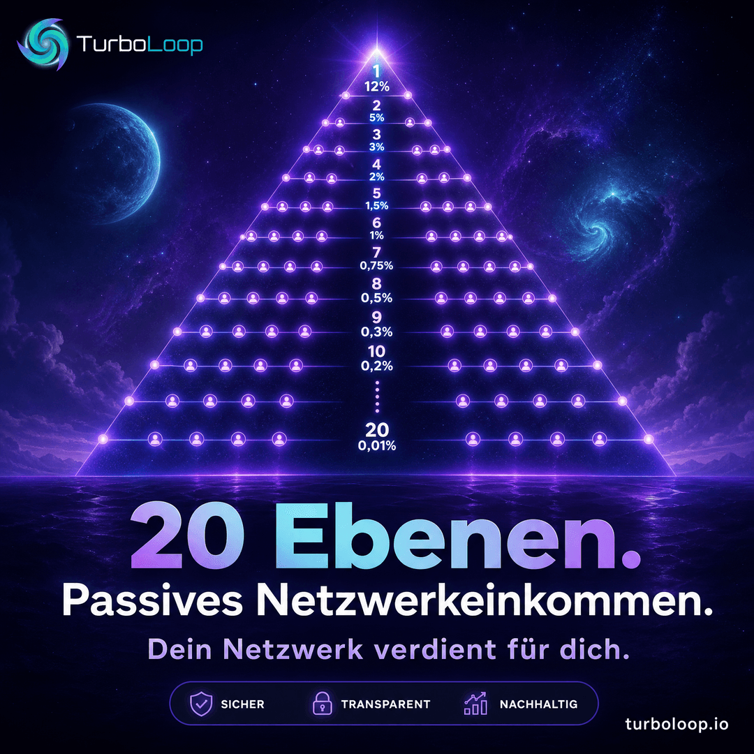 20 Ebenen Netzwerk — TurboLoop German Banner