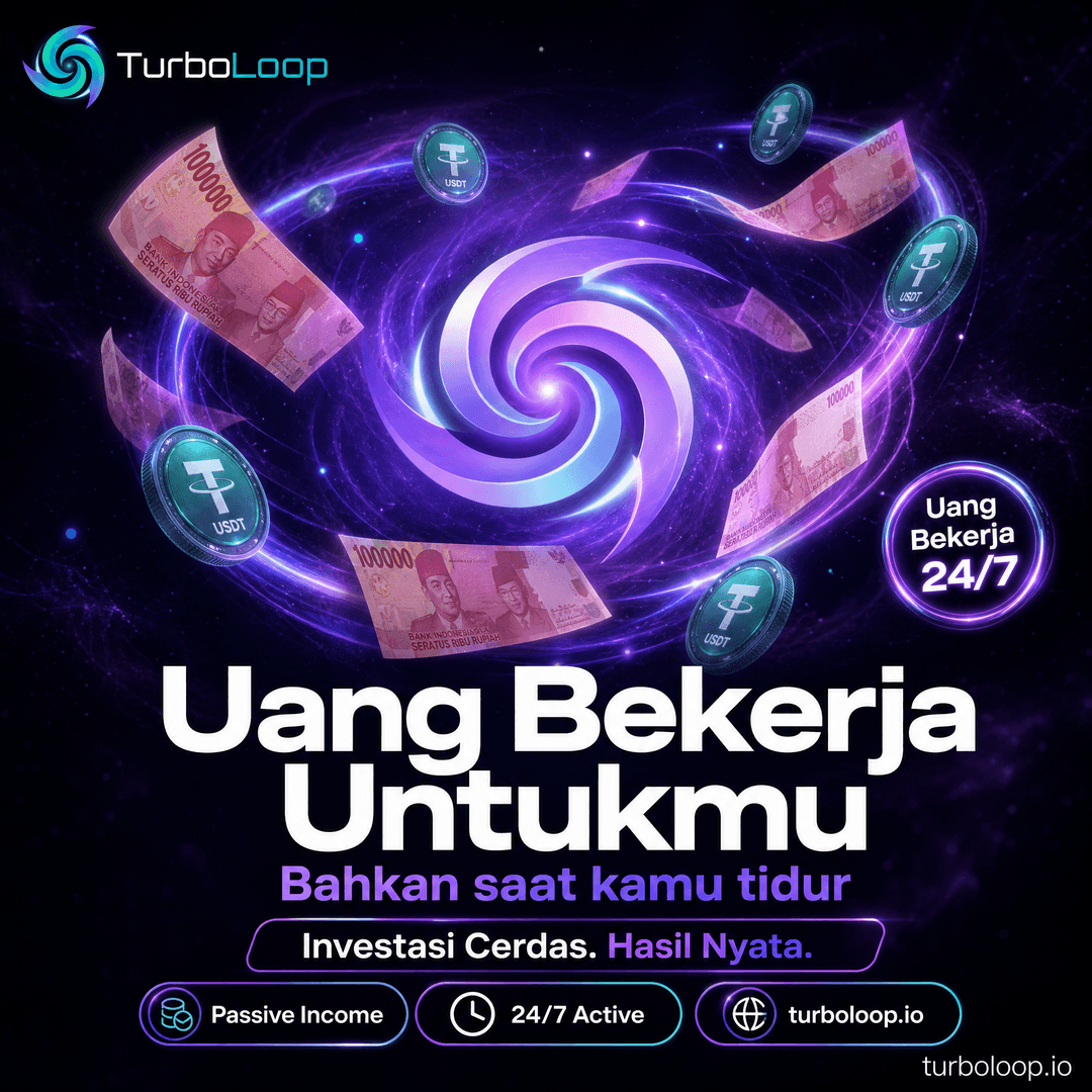 Uang Bekerja Untukmu — TurboLoop Indonesian Banner