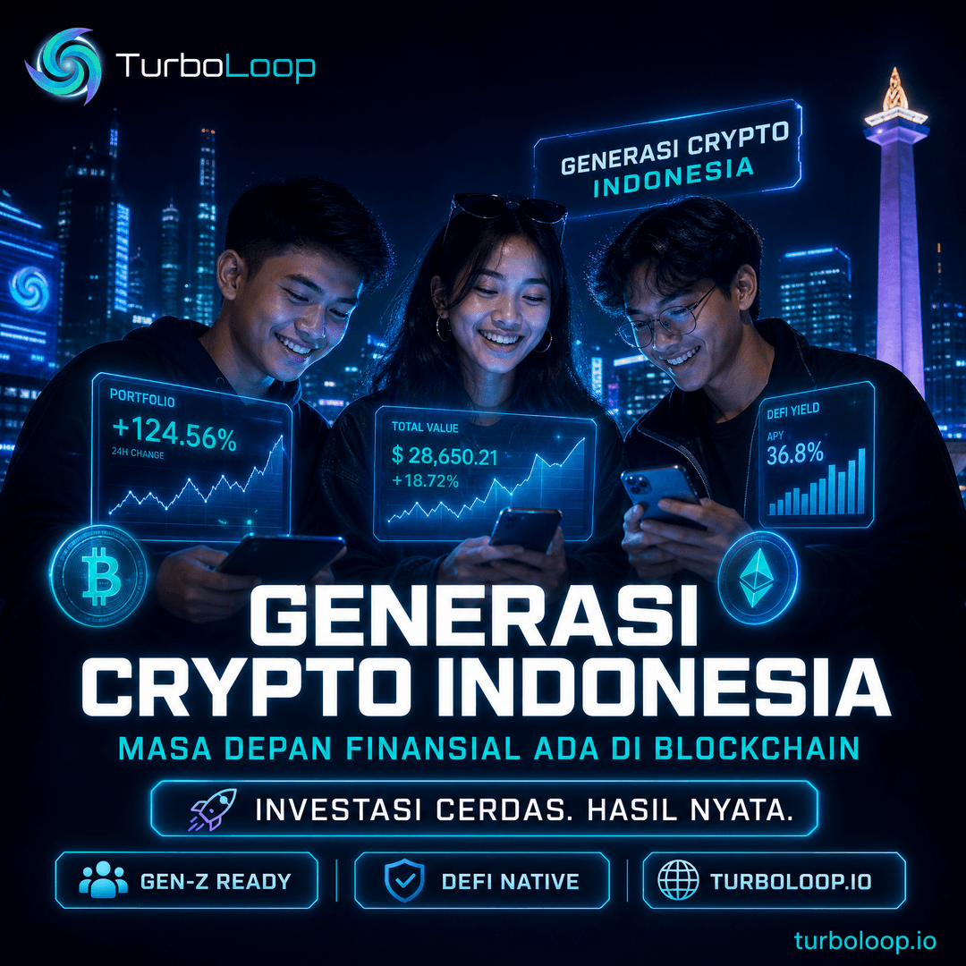 Generasi Crypto — TurboLoop Indonesian Banner