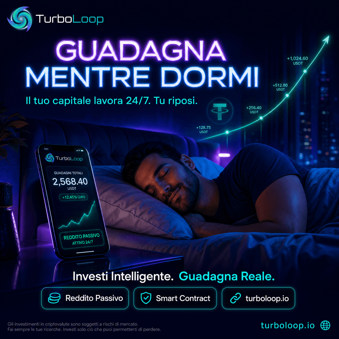 Guadagna Dormendo โ TurboLoop Italian Banner