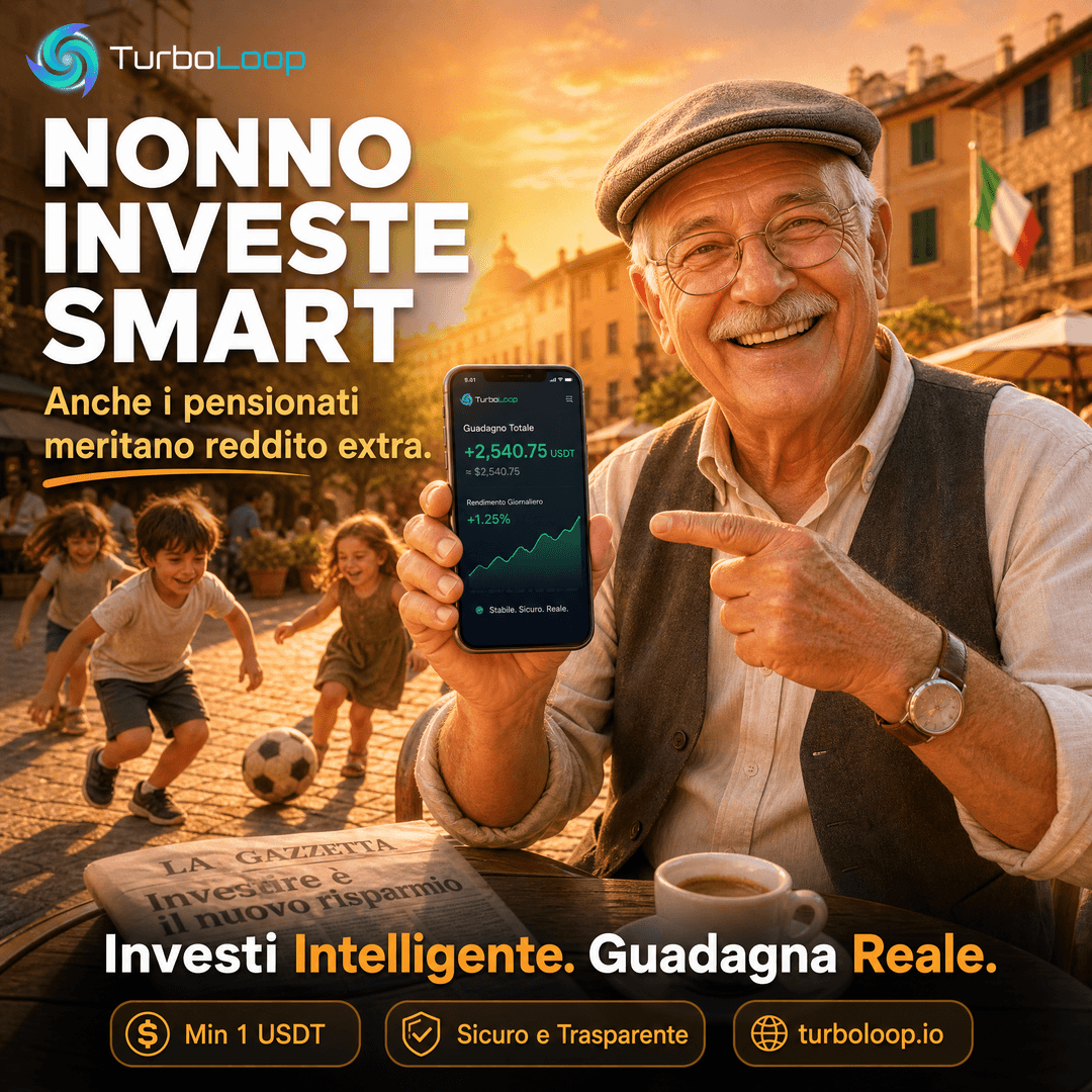 Pensionato Felice โ TurboLoop Italian Banner