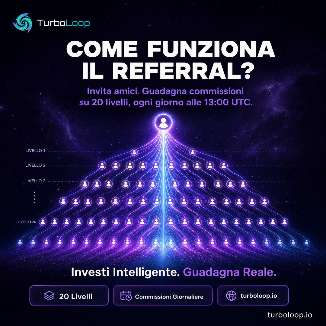 Referral Spiegato โ TurboLoop Italian Banner