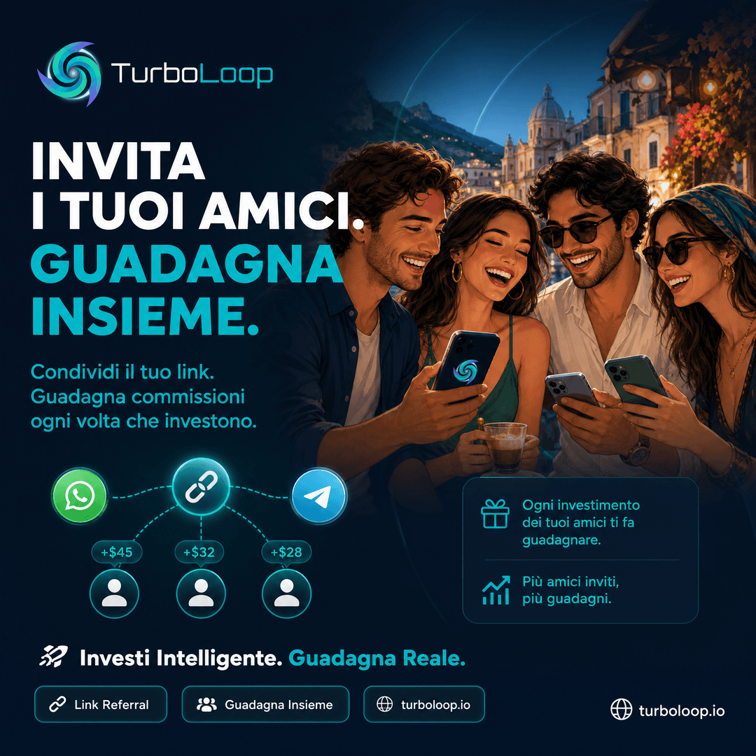 Invita Amici โ TurboLoop Italian Banner