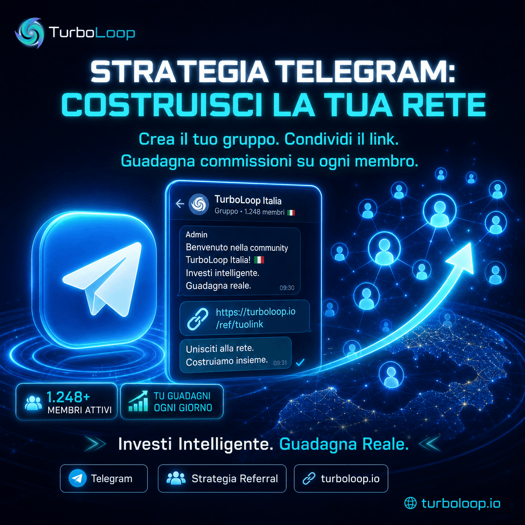 Strategia Telegram โ TurboLoop Italian Banner