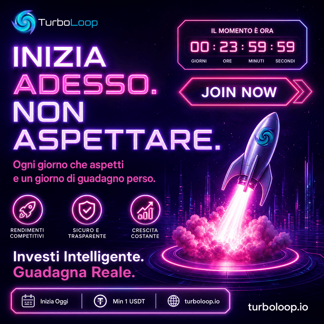 Inizia Adesso โ TurboLoop Italian Banner