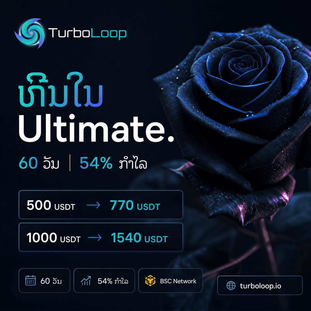 TurboLoop Lao market banner — Ultimate Plan — 60 days, 54% yield at end of term
