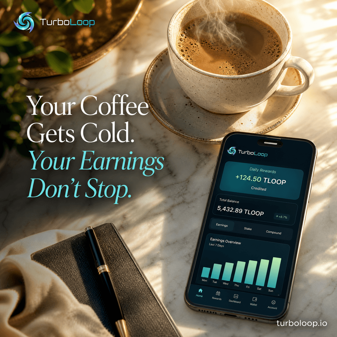 TurboLoop passive income lifestyle — Lifestyle Morning Coffee Earnings