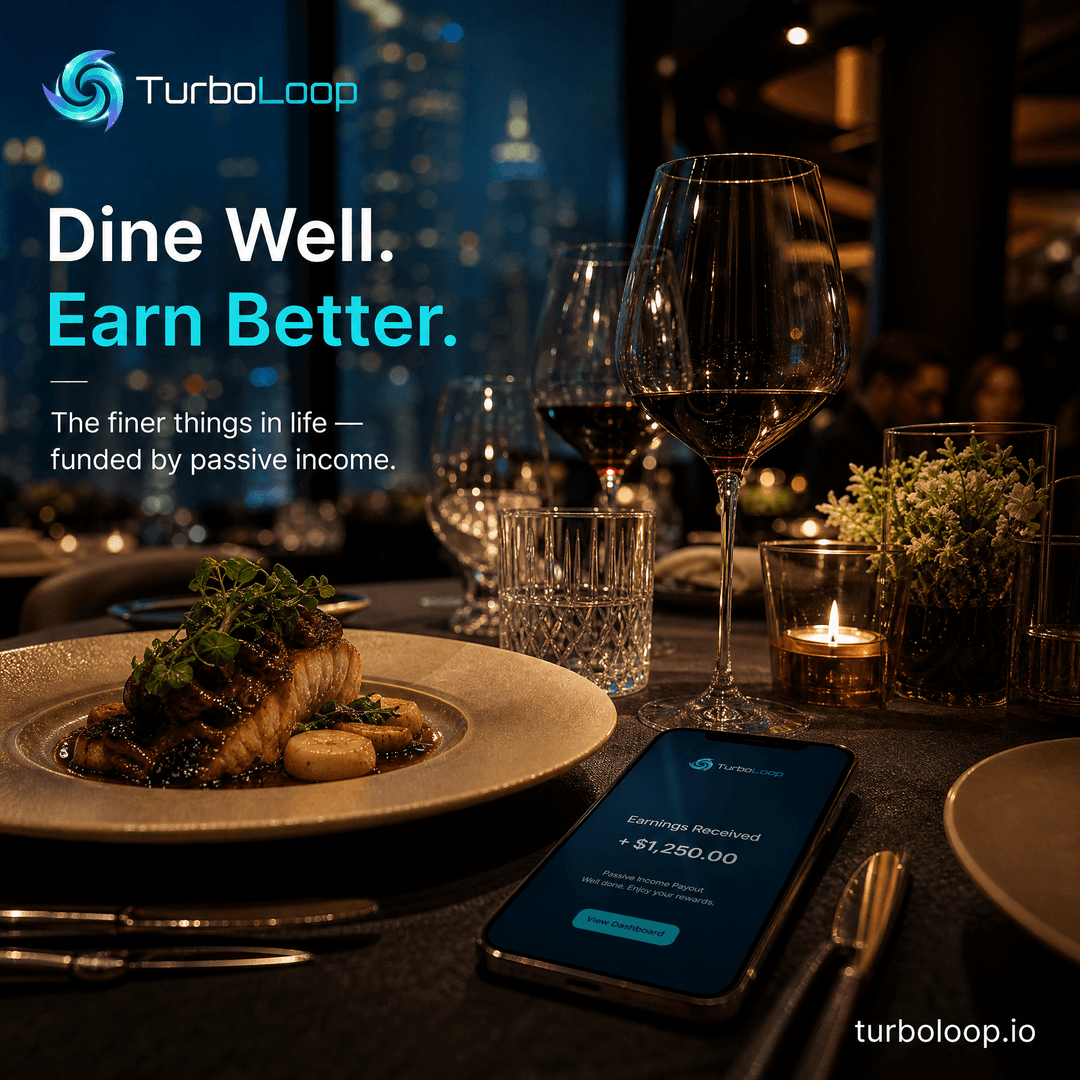 TurboLoop passive income lifestyle — Lifestyle Luxury Dining