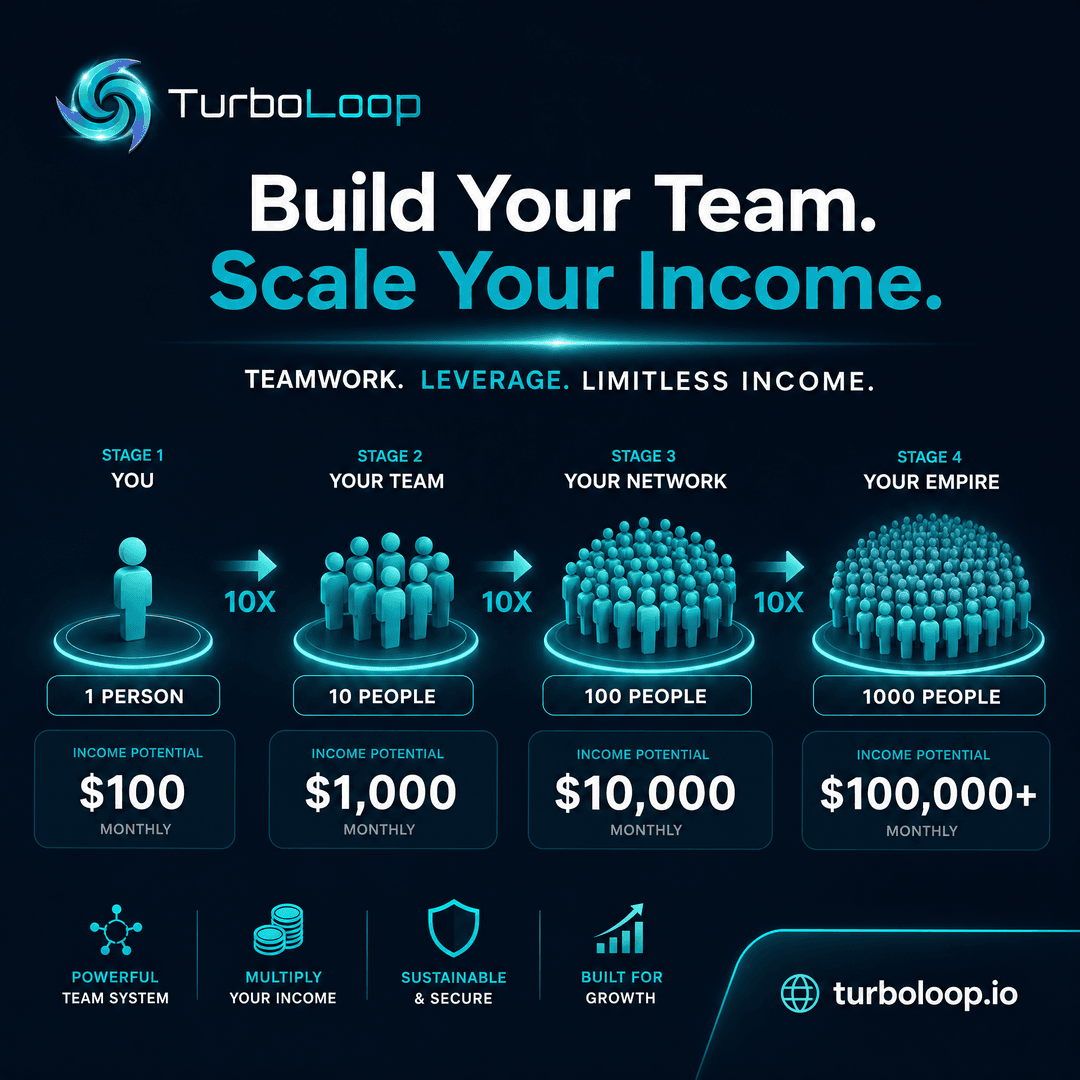 TurboLoop 20-level referral system — Referral Team Building