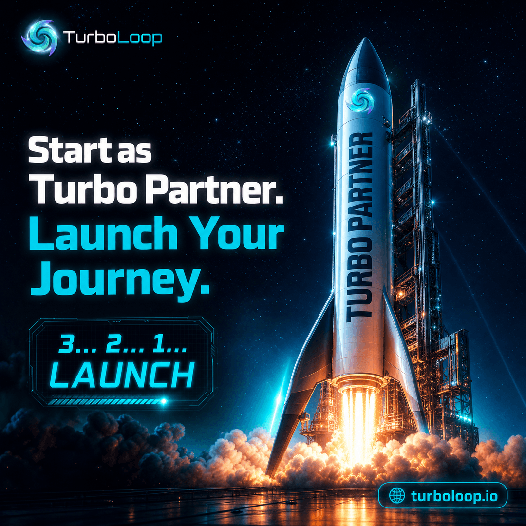 TurboLoop 20-level referral system — Referral Turbo Partner Start