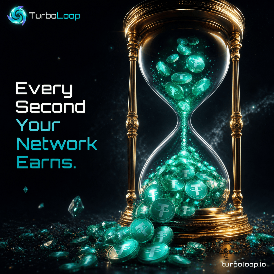 TurboLoop 20-level referral system — Referral Hourglass Time