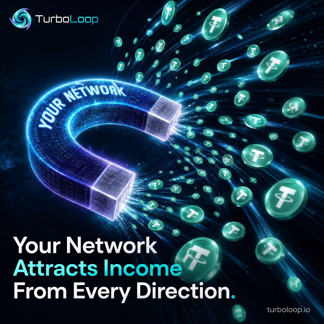TurboLoop 20-level referral system — Referral Magnetic Force