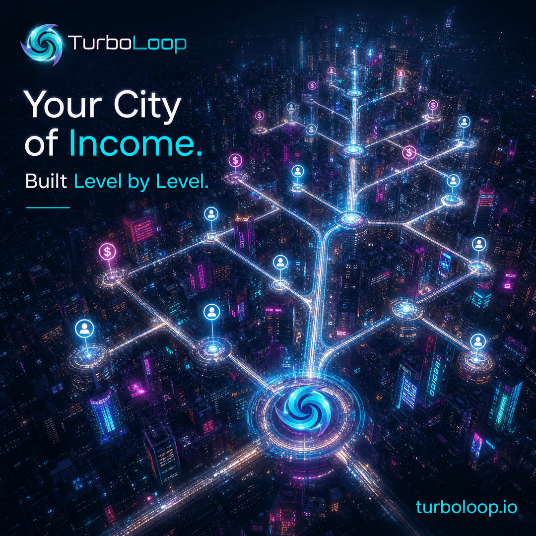 TurboLoop 20-level referral system — Referral Neon City Network