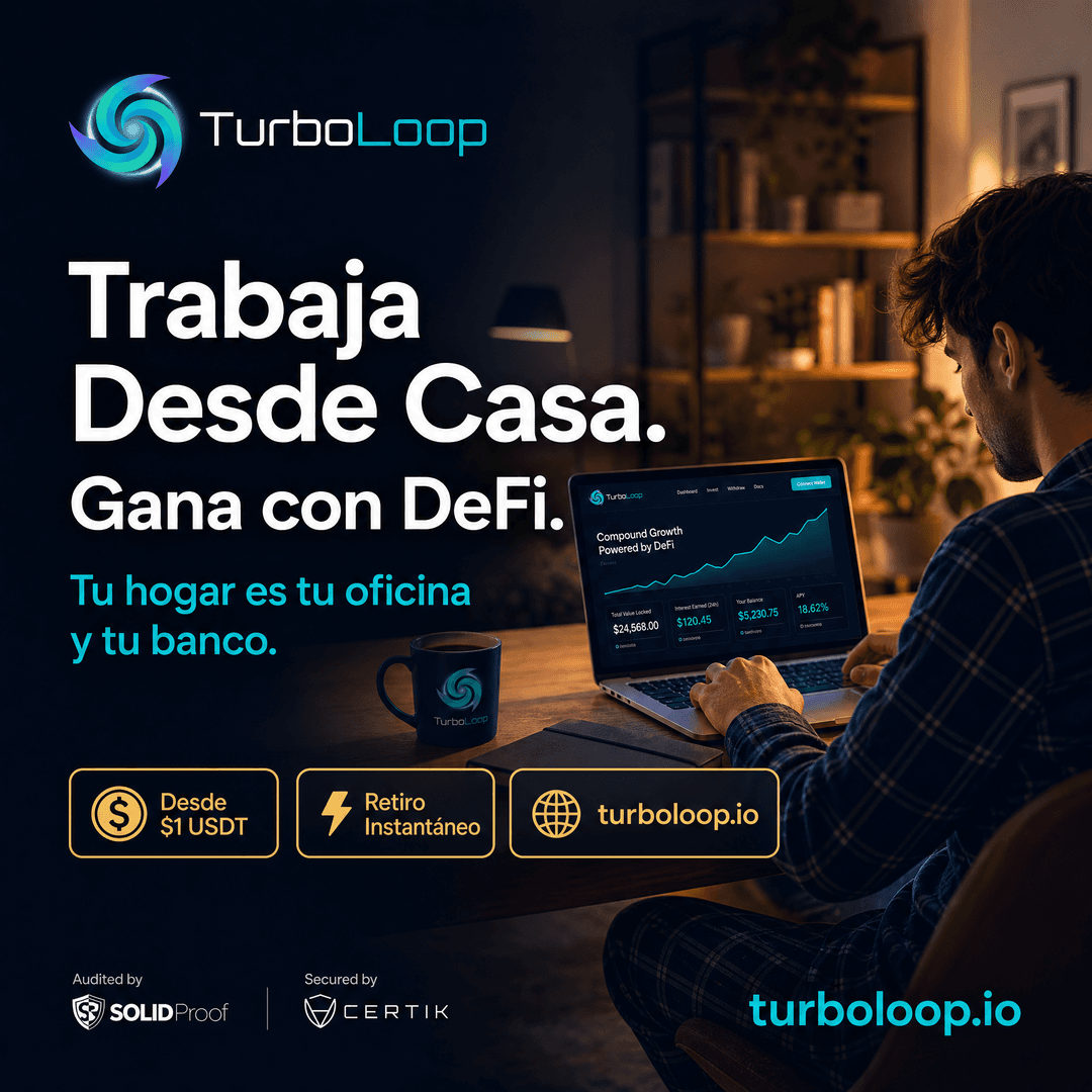 Trabajo Desde Casa — TurboLoop Spanish Banner