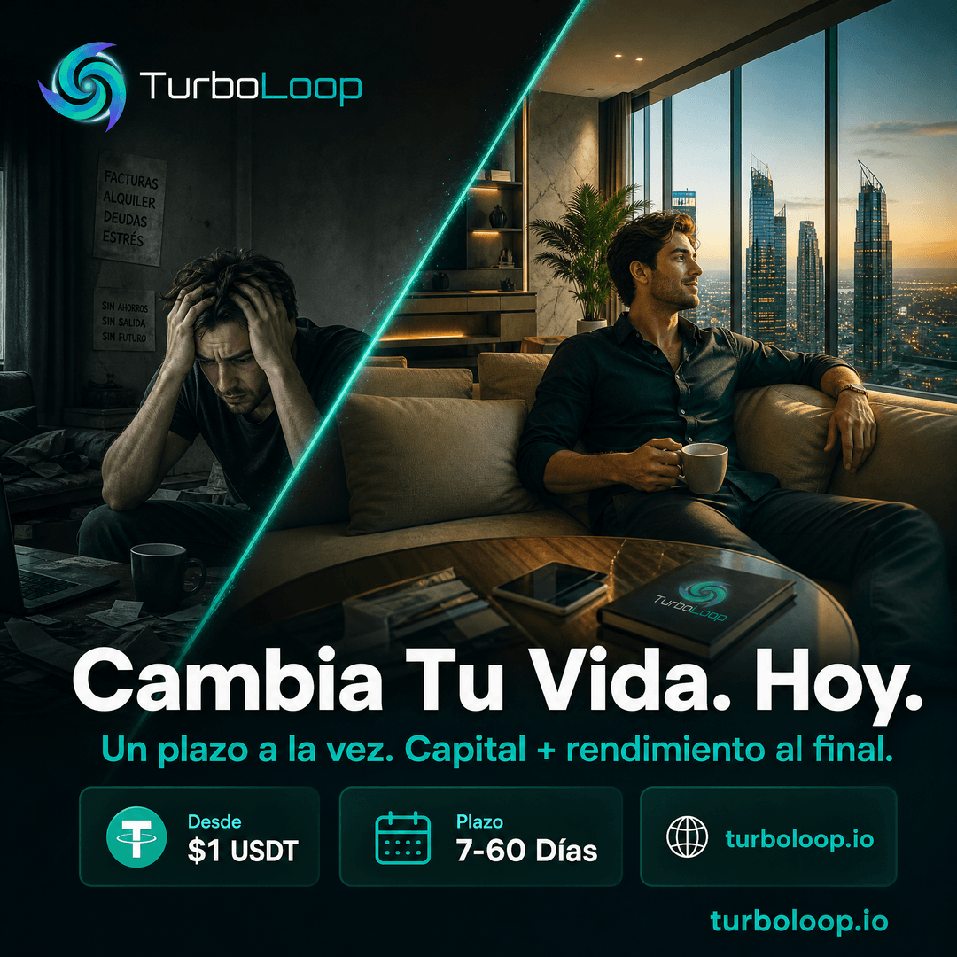 Cambia Tu Vida — TurboLoop Spanish Banner