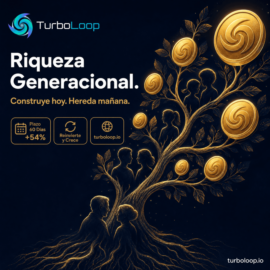 Riqueza Generacional — TurboLoop Spanish Banner