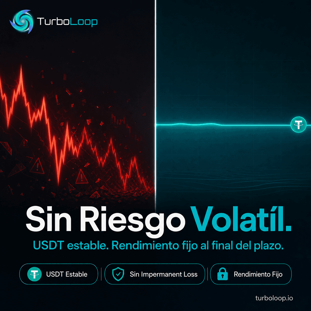 Sin Riesgo Volatil — TurboLoop Spanish Banner