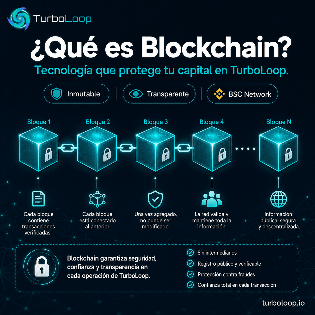 Blockchain Explicado — TurboLoop Spanish Banner