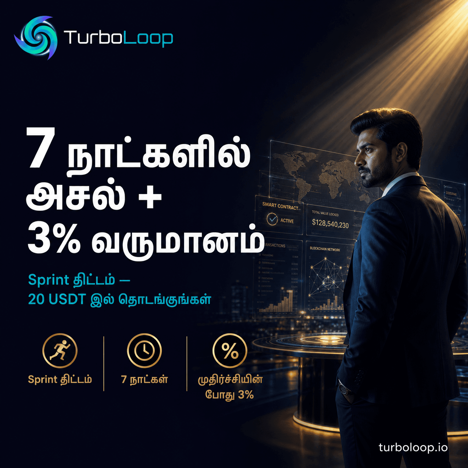 TurboLoop Tamil Banner — Boost Your Income #01
