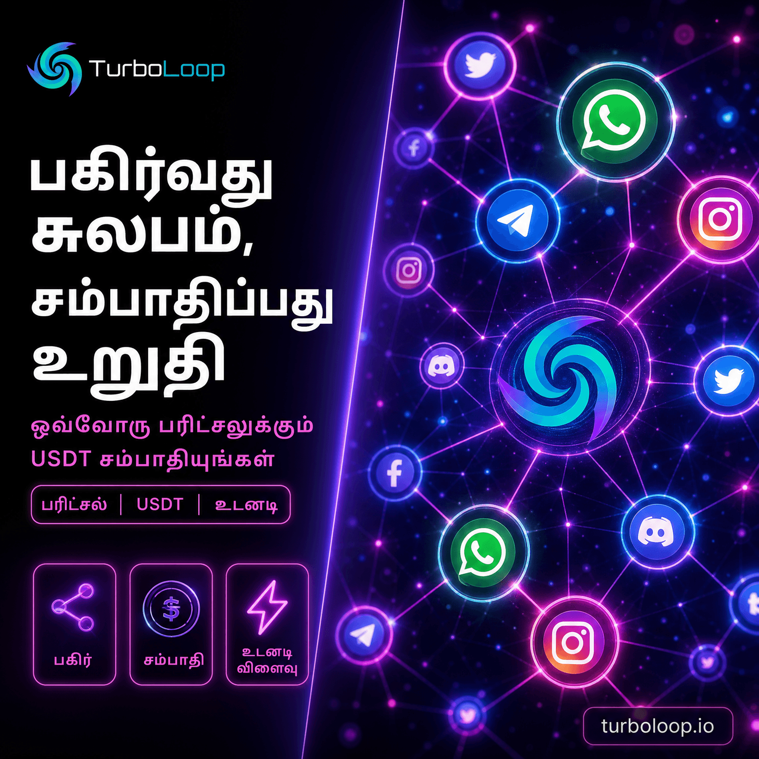TurboLoop Tamil Banner — Referral Network #03