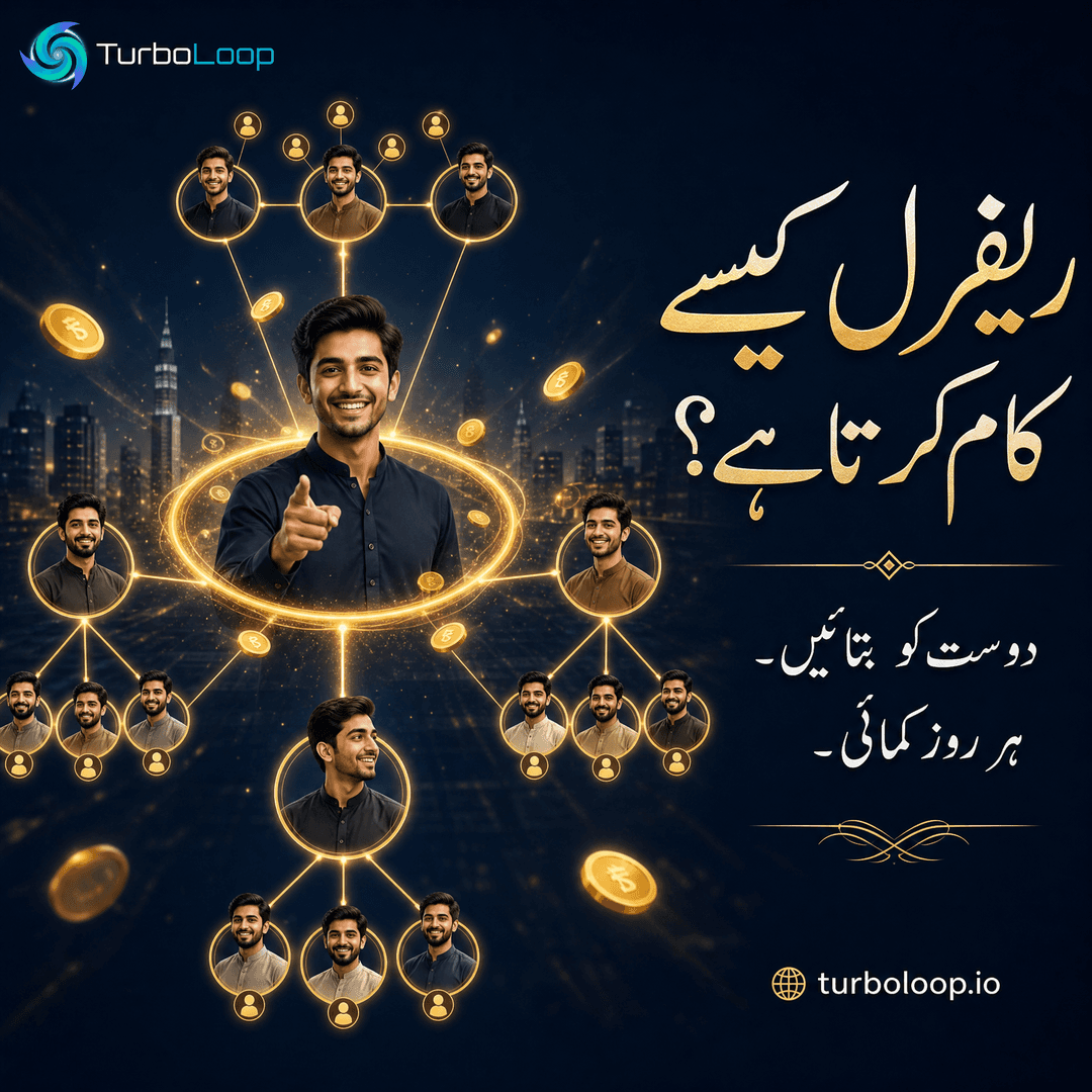 Referral Explained — TurboLoop Urdu Banner