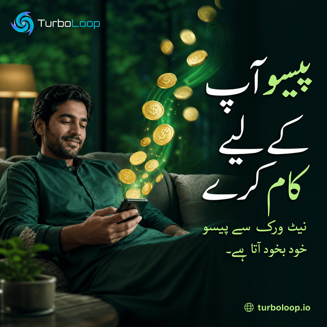 Passive Network — TurboLoop Urdu Banner