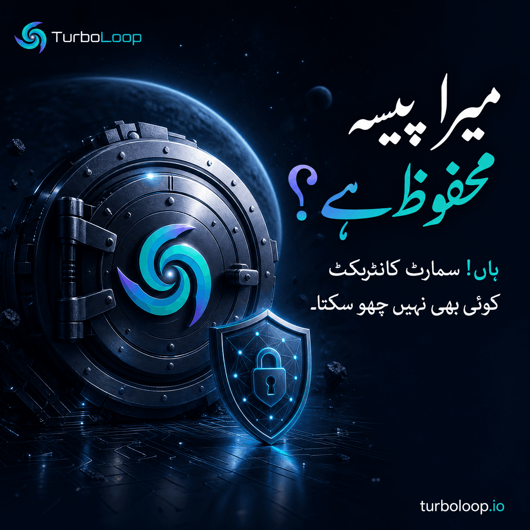 Paisa Mehfooz — TurboLoop Urdu Banner
