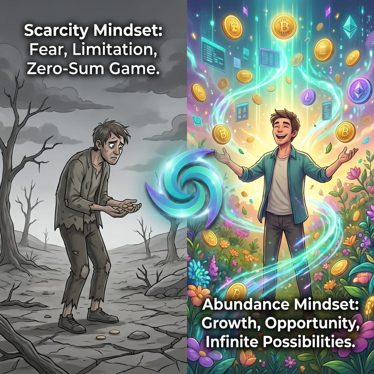 Scarcity Mindset vs. ✨ Abundance Mindset: Choose Your Reality!