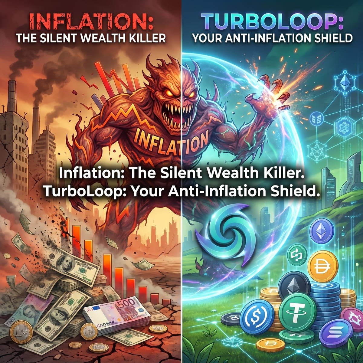 Inflation: The Silent Wealth Killer. 🛡️ TurboLoop: Your Anti-Inflation Shield!